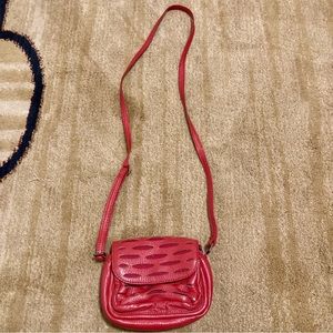 Romygold red slash crossbody mini bag